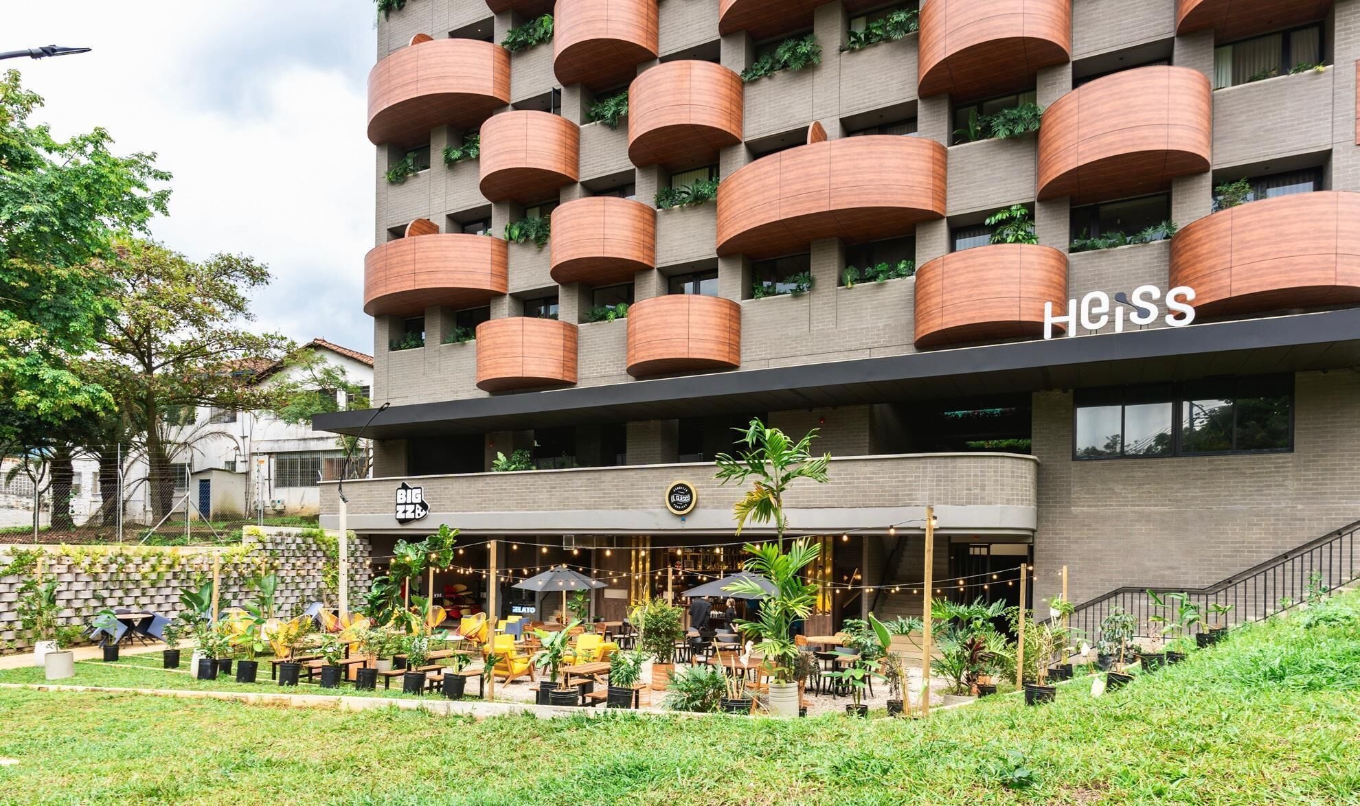 Voorkant van accommodatie