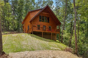 Exterior - On Blackbeary Hill: A cozy 3-BR cabin perfect for a getaway in an enchanting forest setting. (Pigeon Forge)