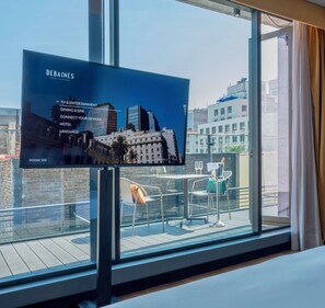 Deluxe Room, Balcony (04) | Balcony view - Debaines Hotel Santiago  (Santiago)