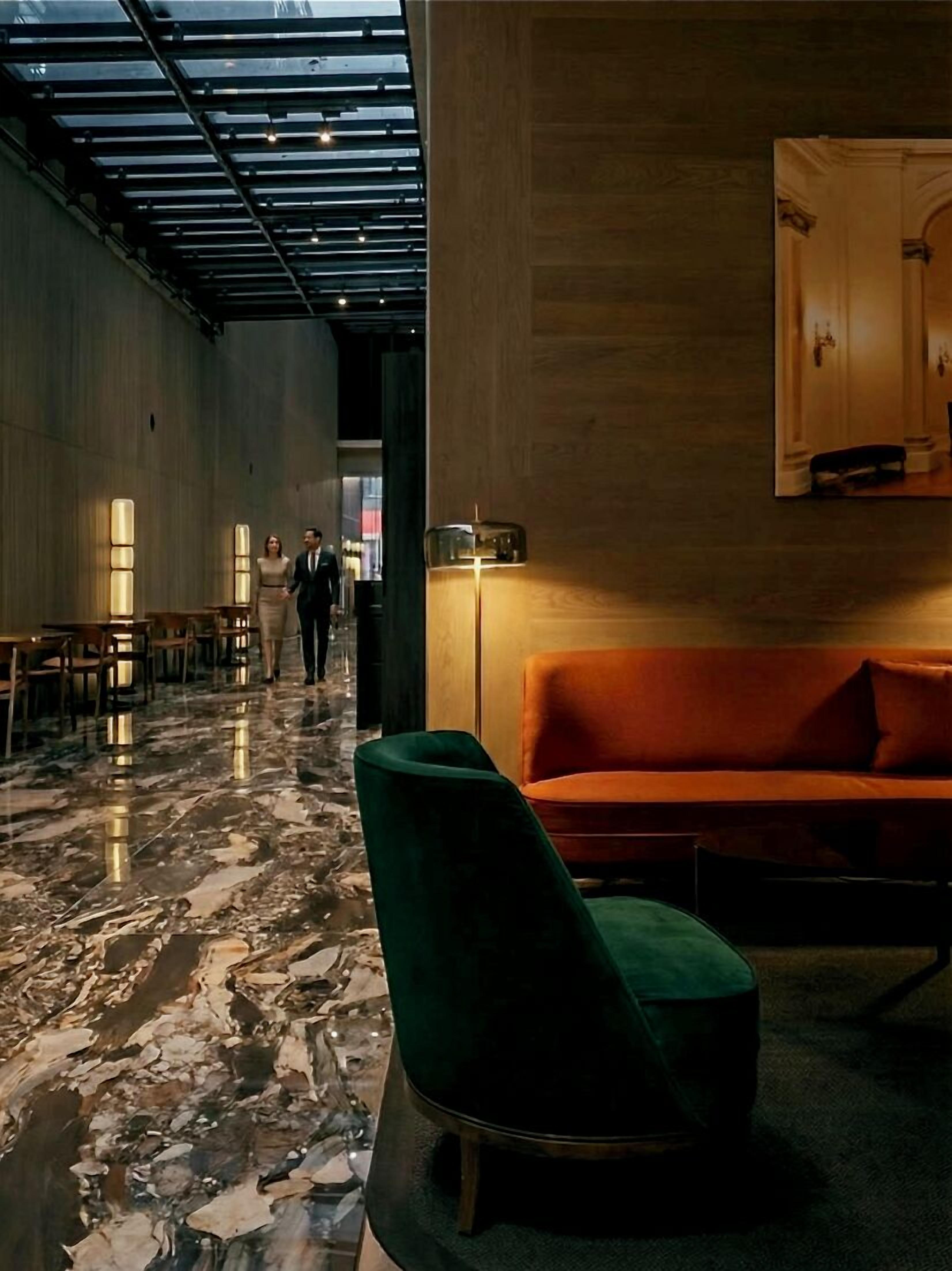 Sittområde i lobbyn