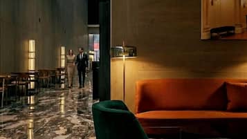 Sittområde i lobbyn