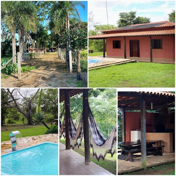 Utendørsbasseng og et oppvarmet basseng