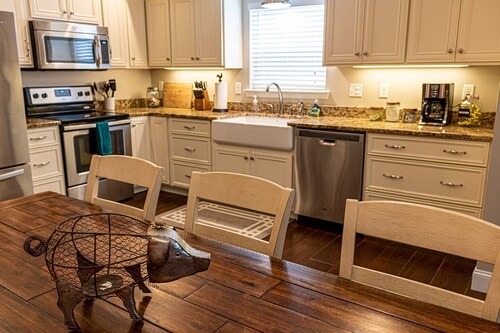 Outside Relaxation - View of Rock City - Modern Country Getaway - Spacious Townhome - Fire Pit