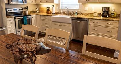 Outside Relaxation - View of Rock City - Modern Country Getaway - Spacious Townhome - Fire Pit