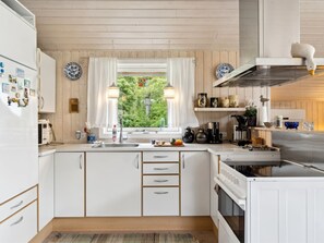 Fridge, microwave, oven, highchair