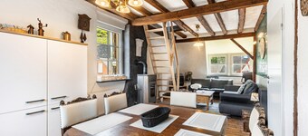 Gran apartamento vacacional con chimenea en la casa vinícola Schenk, con vistas a la montaña y wifi