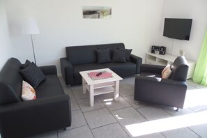 Smart-TV, peis og stereoanlegg