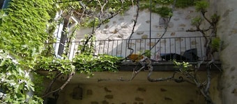 "Ancien Cafe" with roof terrace and balcony