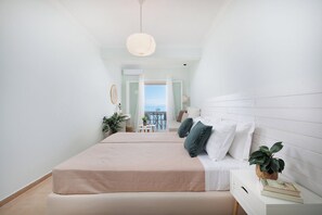 1 bedroom, free WiFi, bed sheets - Marina Beachfront Apartment by Konnect, Ipsos (Corfu)