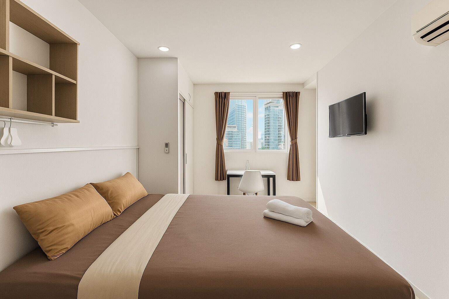 Studio tiện nghi đơn giản | Bàn, truy cập Internet không dây miễn phí 