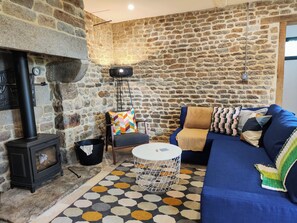 Smart-tv en een open haard