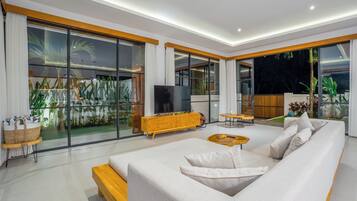 46-inch flat-screen TV with digital channels