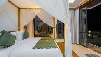 Villa, 4 Schlafzimmer, Nichtraucher | Bettwäsche aus ägyptischer Baumwolle, hochwertige Bettwaren, Zimmersafe