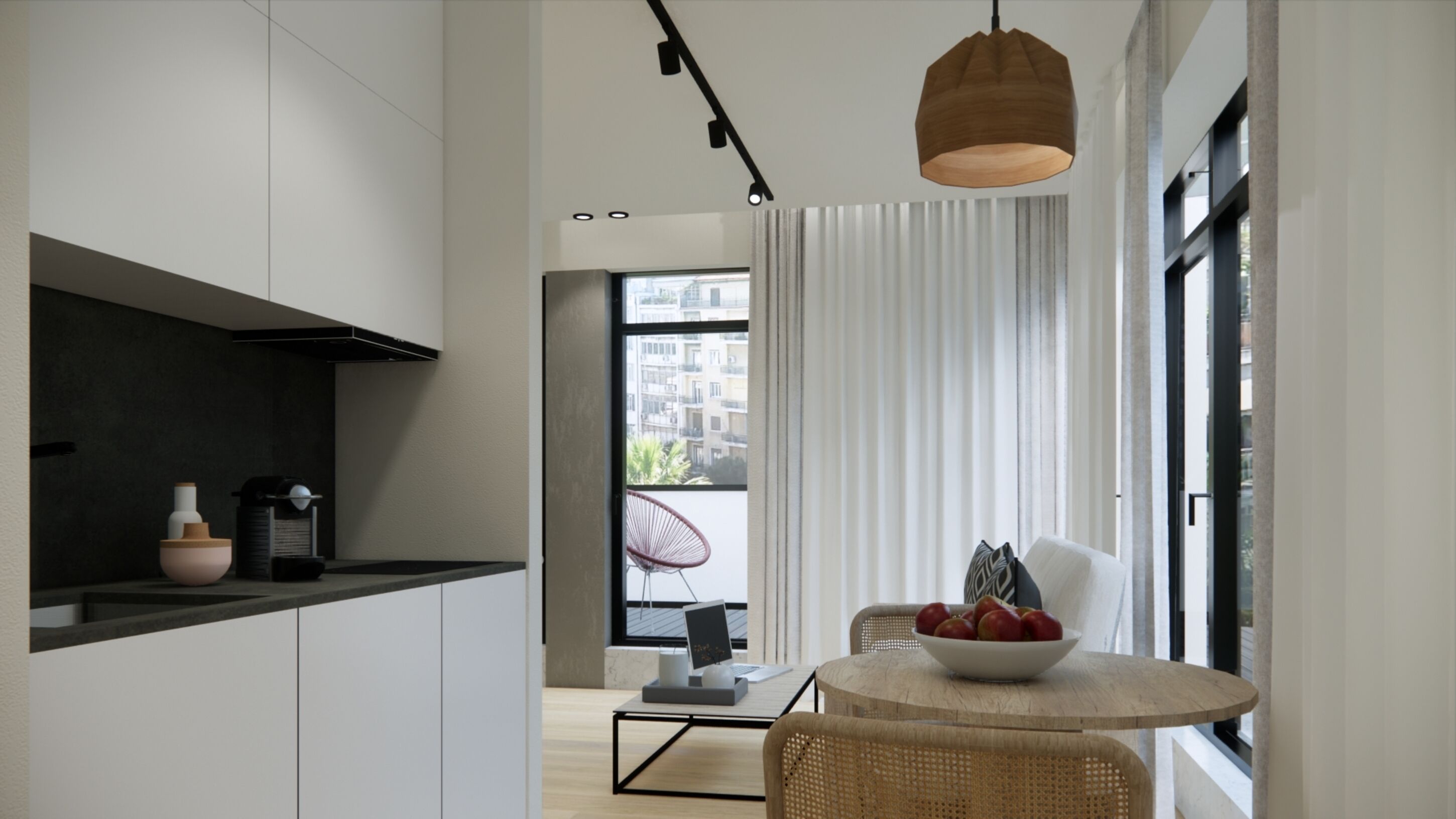 Ropa de cama hipoalergénica, escritorio y sistema de insonorización 