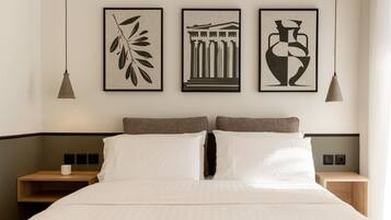 Estúdio standard, vista para a cidade | Roupas de cama antialérgicas, escrivaninha, quartos à prova de som