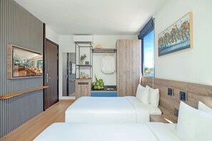 Family Apartment, Ocean View | Egyptian cotton sheets, premium bedding, down duvets, pillow-top beds - Cozy Front Beach House wid Private Beach (Nha Trang)