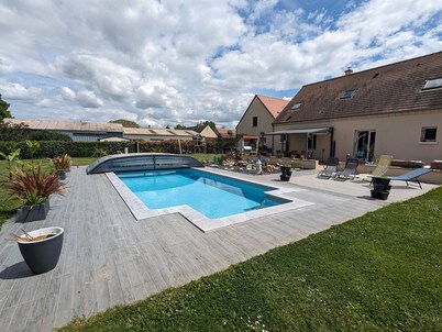Family Retreat with Heated Pool, Garden, and Kids' Play Area