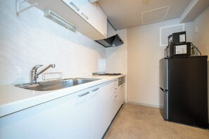 ห้องแฟมิลี่ | ครัวส่วนตัว | ตู้เย็นขนาดใหญ่, ไมโครเวฟ, เตาประกอบอาหาร, กาต้มน้ำไฟฟ้า