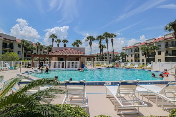 A heated pool