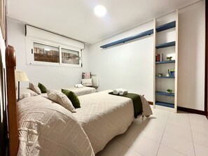 1 bedroom, iron/ironing board, bed sheets