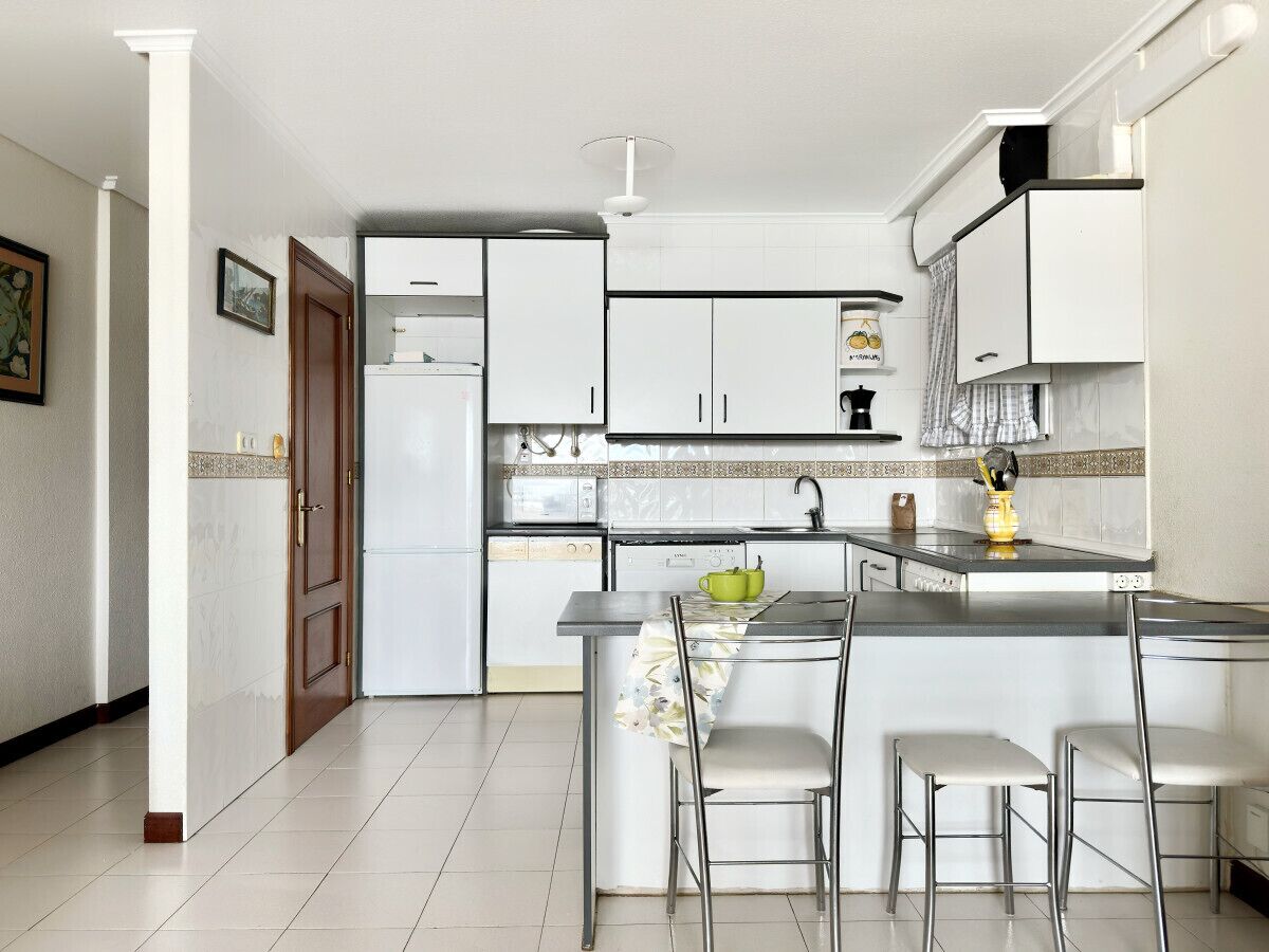 Fridge, microwave, oven, toaster