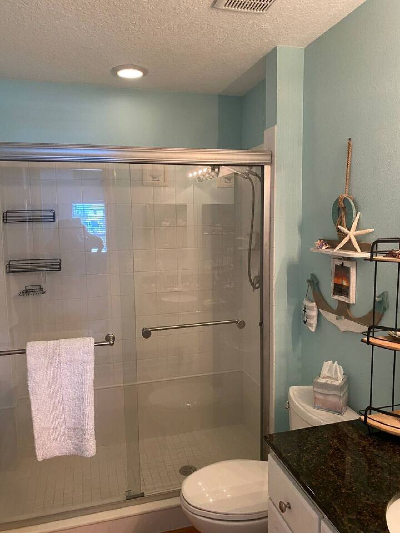 Hair dryer, towels