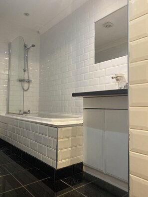 Shower, toilet paper