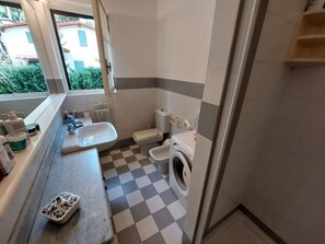 Shower, hair dryer, bidet