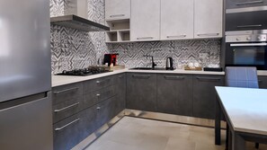 Classic Apartment | Private kitchen | Mini-fridge