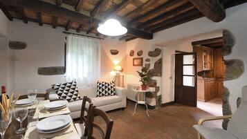 TV, caminetto