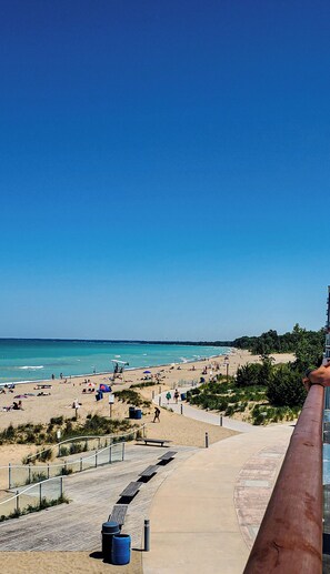 Sun-loungers, beach towels