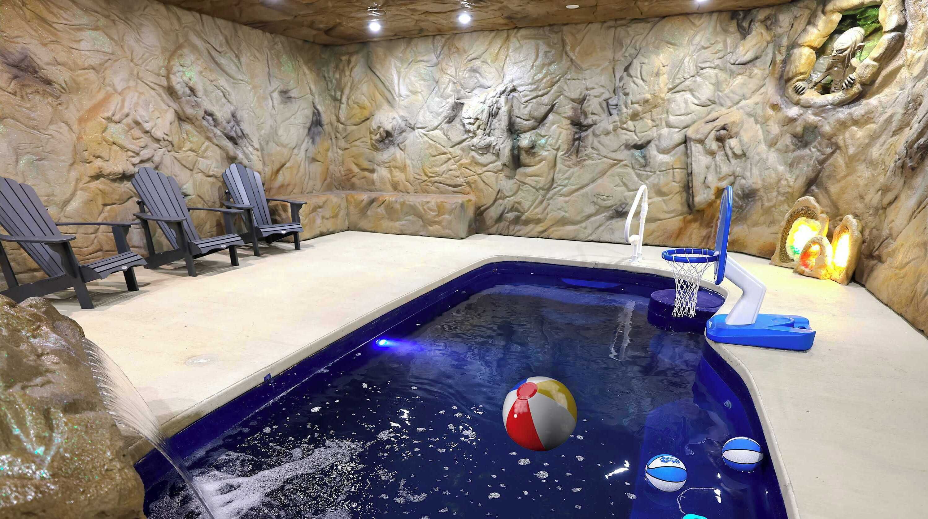 Indoor pool, a heated pool