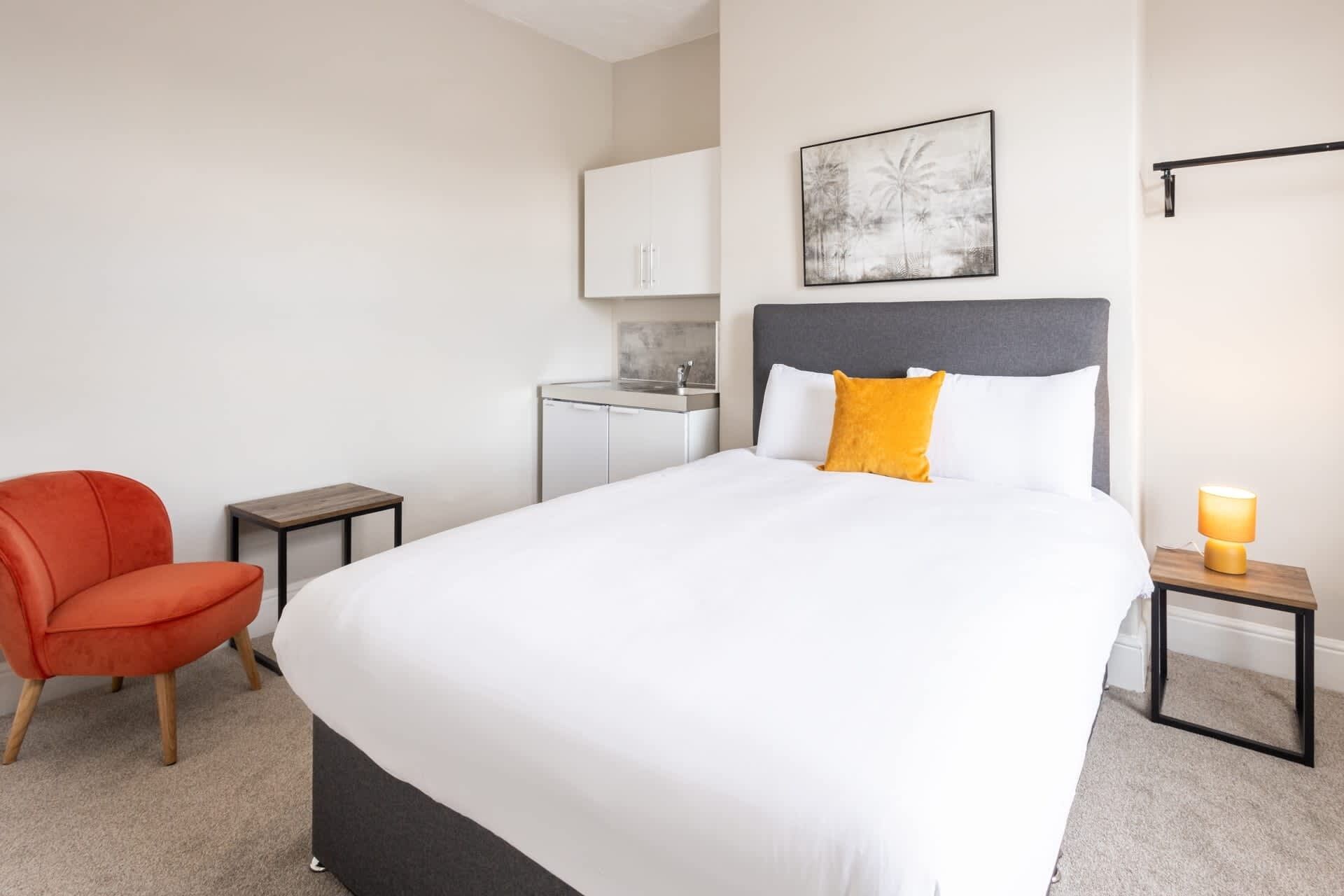 Skrivebord, Wi-Fi, sengetøj