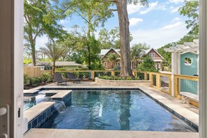 Una piscina riscaldata