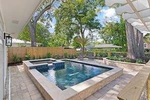 Et oppvarmet basseng