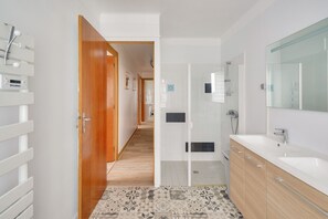 Shower, hair dryer