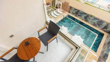 Blick von der Unterkunft