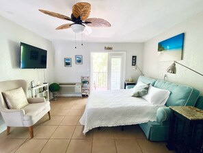 Premium Condo, 1 Bedroom, Balcony, Corner | Living area | 50-inch flat-screen TV with cable channels - Waterfront Resort Condo Gulf Sun Set  (Dunedin)