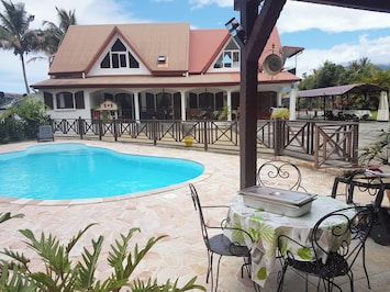 Vue sur piscine