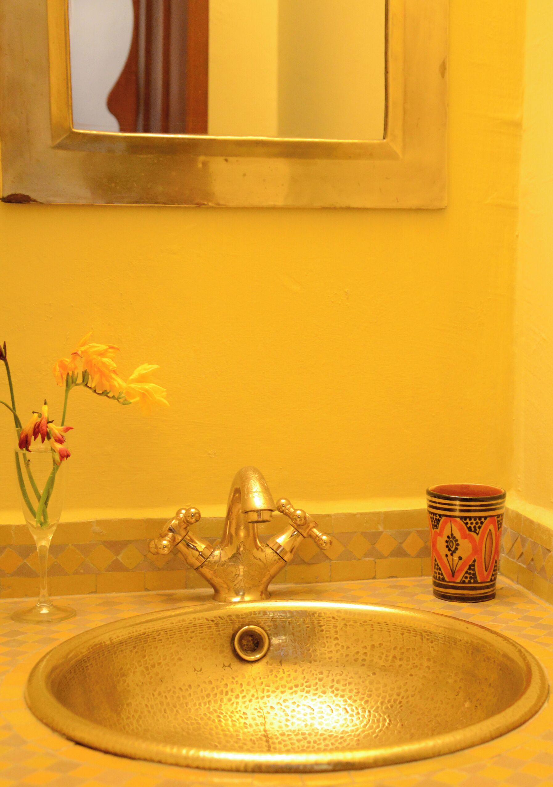 Chambre, 1 chambre, patio, vue ville | Salle de bain