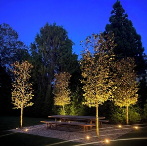 屋外ダイニングエリア