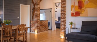 Barn loft with garden