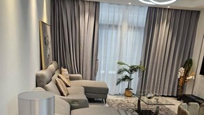 Apartment | Living area - Cozy 1 Bedroom in Gombe Near Financial Centre (Kinshasa)