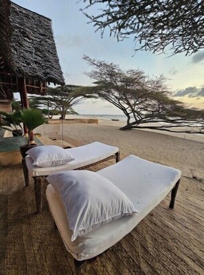 Accommodatie ligt op het strand