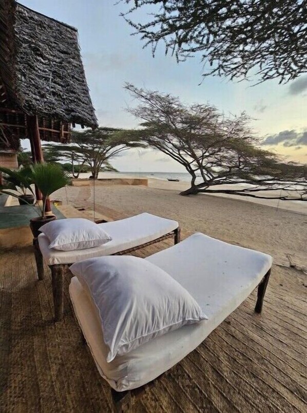 Accommodatie ligt op het strand