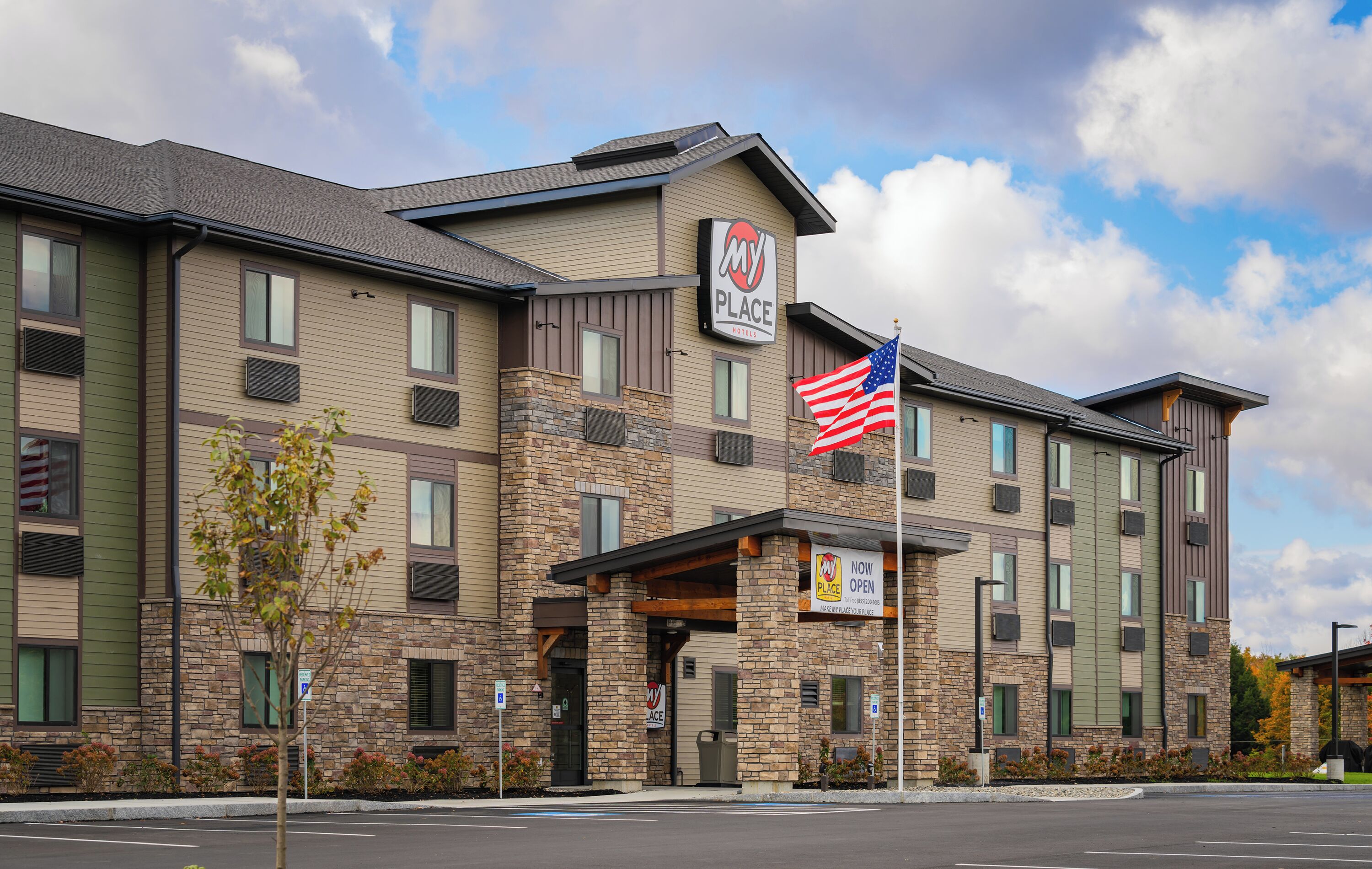 Majoituspaikan julkisivu