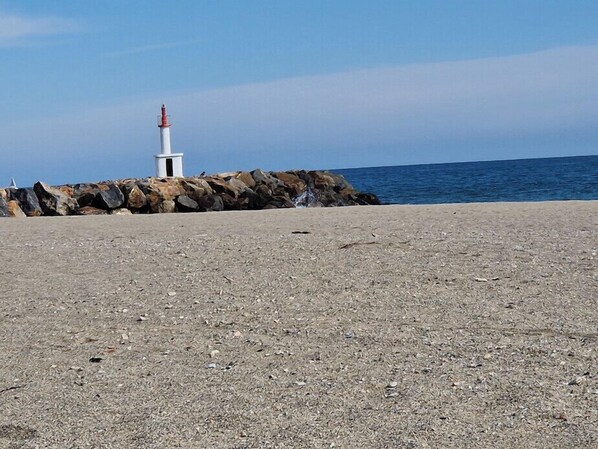 Aan het strand