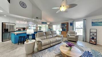 42-inch flat-screen TV with digital channels