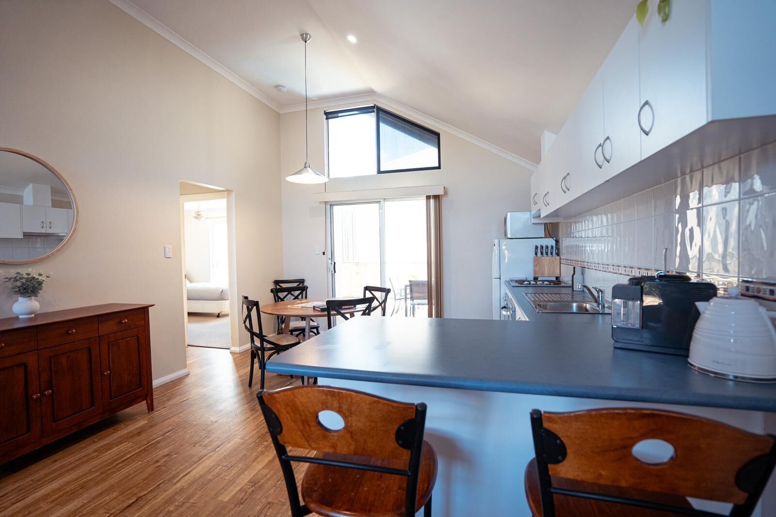 Microwave, oven, stovetop, dishwasher