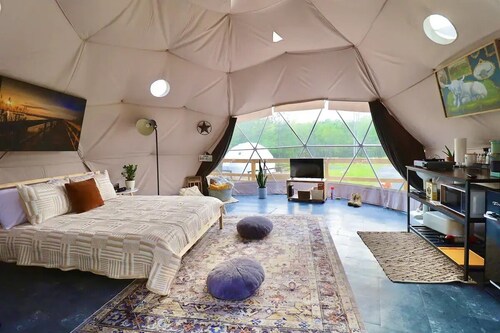 Unique Glamping Dome in East Texas

